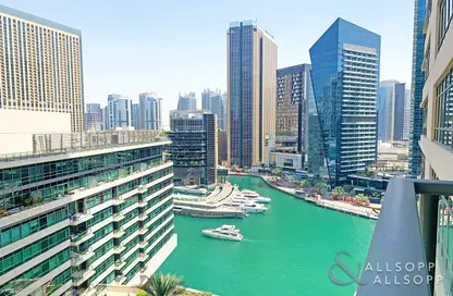 Outdoor Building image for: Apartment - 2 Bedrooms for sale in Marina Quays West - Marina Quays - Dubai Marina - Dubai, Image 1