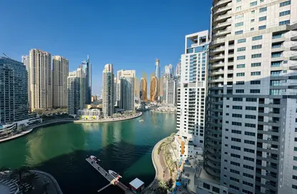 Water View image for: Apartment - 1 Bedroom - 2 Bathrooms for sale in Marina View Tower A - Marina View - Dubai Marina - Dubai, Image 1