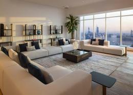 صورةغرفة المعيشة لـ: بنتهاوس - 5 غرف نوم للبيع في تاج الإمارات - دبي مارينا - دبي, صورة 1