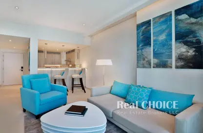 Living / Dining Room image for: Hotel  and  Hotel Apartment - 1 Bedroom - 2 Bathrooms for rent in NH Collection Dubai The Palm - Palm Jumeirah - Dubai, Image 1