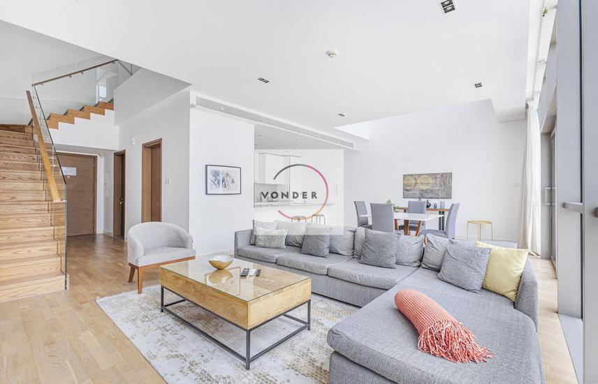 Apartment for Rent in Building 8 2BR Duplex W/ Burj Khalifa View