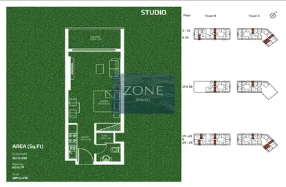 Apartment - 1 Bathroom for sale in Sportz by Danube - Dubai Sports City - Dubai