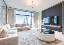 صورةغرفة المعيشة لـ: شقة - 2 غرف نوم - 3 حمامات للبيع في برج إندكس - مركز دبي المالي العالمي - دبي, صورة 1