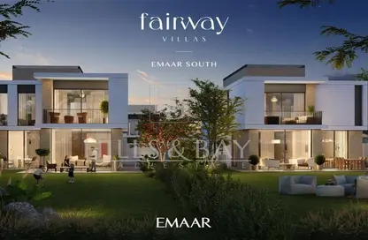 Outdoor House image for: Villa - 3 Bedrooms - 4 Bathrooms for sale in Fairway Villas - EMAAR South - Dubai South (Dubai World Central) - Dubai, Image 1