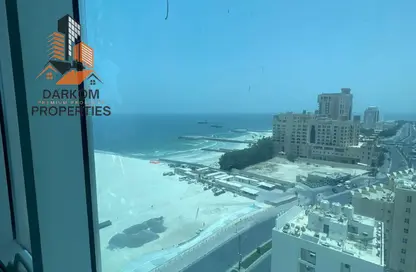 Apartment - 3 Bedrooms - 2 Bathrooms for rent in Corniche Tower - Ajman Corniche Road - Ajman