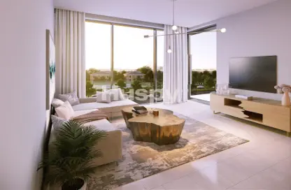 Living Room image for: Apartment - 1 Bathroom for sale in Azizi Beach Oasis - Dubai Studio City - Dubai, Image 1