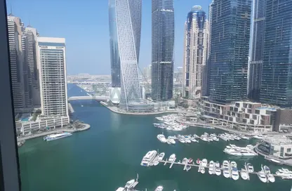 Water View image for: Apartment - 2 Bedrooms - 2 Bathrooms for rent in Al Habtoor Tower - Dubai Marina - Dubai, Image 1