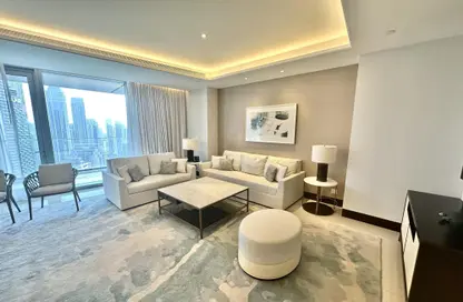 Living / Dining Room image for: Apartment - 2 Bedrooms - 3 Bathrooms for rent in The Address Sky View Tower 1 - The Address Sky View Towers - Downtown Dubai - Dubai, Image 1