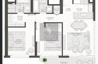 Apartment - 2 Bedrooms - 2 Bathrooms for sale in Northline 2 Tower B - Northline 2 - Northline - City Walk - Dubai