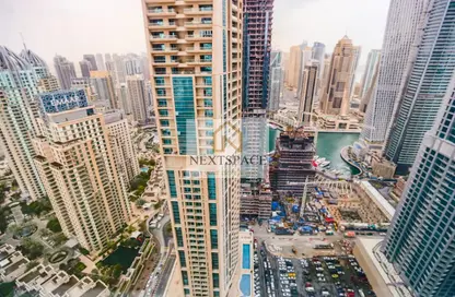 Apartment - 1 Bedroom - 2 Bathrooms for rent in MAG 218 - Dubai Marina - Dubai