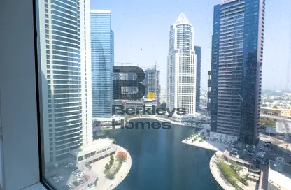 مكتب - استوديو - 2 حمامات للايجار في وان ليك بلازا - (JLT) مجمع T - أبراج بحيرة الجميرا - دبي