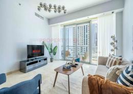 Living Room image for: Apartment - 1 bedroom - 2 bathrooms for sale in Trident Grand Residence - Dubai Marina - Dubai, Image 1