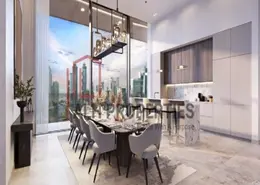 Dining Room image for: Apartment - 1 Bathroom for sale in Peninsula Four - Peninsula - Business Bay - Dubai, Image 1