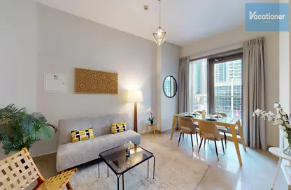 Living / Dining Room image for: Apartment - 1 Bedroom - 1 Bathroom for rent in Sparkle Tower 3 - Sparkle Towers - Dubai Marina - Dubai, Image 1