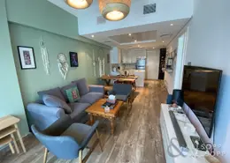 Living Room image for: Apartment - 1 Bedroom - 1 Bathroom for sale in Lake View Tower - Lake Almas West - Jumeirah Lake Towers - Dubai, Image 1