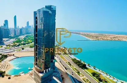 Water View image for: Apartment - 4 Bedrooms - 6 Bathrooms for rent in Bay Tower - Corniche Road - Abu Dhabi, Image 1