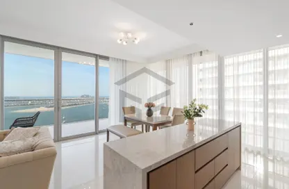 Apartment - 3 Bedrooms - 4 Bathrooms for rent in Beach Isle - EMAAR Beachfront - Dubai Harbour - Dubai