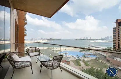 Apartment - 1 Bedroom - 2 Bathrooms for rent in Ruby - Tiara Residences - Palm Jumeirah - Dubai