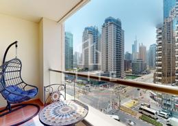 Balcony image for: Apartment - 1 bedroom - 2 bathrooms for rent in Shams 1 - Shams - Jumeirah Beach Residence - Dubai, Image 1