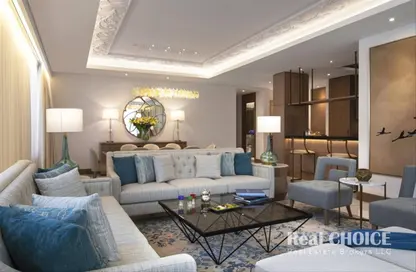 Living Room image for: Hotel  and  Hotel Apartment - 3 Bedrooms - 4 Bathrooms for rent in Al Jaddaf Rotana Suite Hotel - Al Jaddaf - Dubai, Image 1