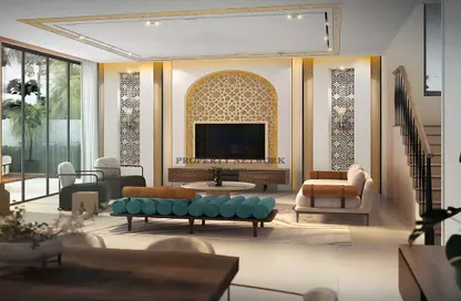Living Room image for: Villa - 6 Bedrooms - 7 Bathrooms for sale in Morocco Phase 2 - Damac Lagoons - Dubai, Image 1
