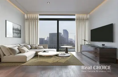 Living Room image for: Penthouse - 4 Bedrooms for sale in Dorchester Collection Dubai - Business Bay - Dubai, Image 1