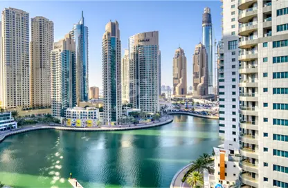 Apartment - Studio - 1 Bathroom for rent in Marina View Tower A - Marina View - Dubai Marina - Dubai