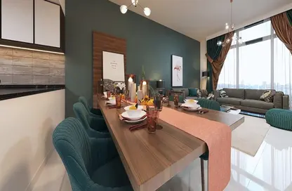 Living / Dining Room image for: Apartment - 2 Bedrooms - 3 Bathrooms for sale in Royal Park - Masdar City - Abu Dhabi, Image 1