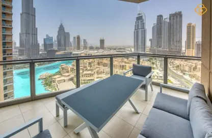 Balcony image for: Apartment - 3 Bedrooms - 5 Bathrooms for rent in The Residences 9 - The Residences - Downtown Dubai - Dubai, Image 1