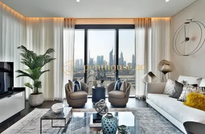 Living Room image for: Apartment - 2 Bedrooms - 3 Bathrooms for sale in One Za'abeel - Zabeel 1 - Zabeel - Dubai, Image 1