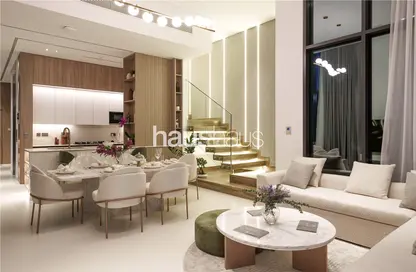 Living / Dining Room image for: Townhouse - 4 Bedrooms - 4 Bathrooms for sale in La Perla Homes 12 - Jumeirah Village Circle - Dubai, Image 1