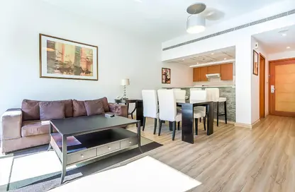 Living / Dining Room image for: Apartment - 1 Bedroom - 1 Bathroom for sale in Al Alka 1 - Al Alka - Greens - Dubai, Image 1