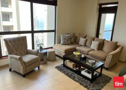 Living Room image for: Apartment - 2 bedrooms - 3 bathrooms for rent in Amwaj 4 - Amwaj - Jumeirah Beach Residence - Dubai, Image 1