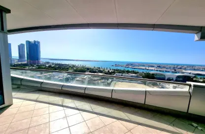Terrace image for: Apartment - 4 Bedrooms - 4 Bathrooms for rent in Silver Wave Tower - Al Mina - Abu Dhabi, Image 1