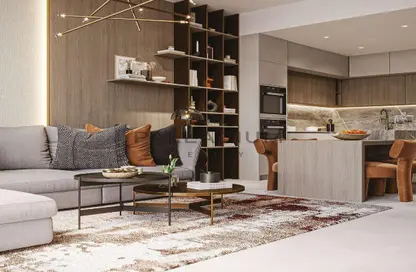 Living Room image for: Apartment - 1 Bathroom for sale in Westwood Grande II - Jumeirah Village Circle - Dubai, Image 1