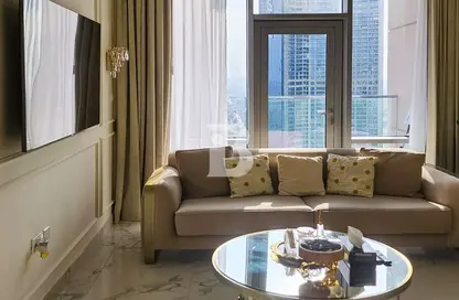 Living Room image for: Apartment - 2 Bedrooms - 2 Bathrooms for rent in Noura Tower - Al Habtoor City - Business Bay - Dubai, Image 1