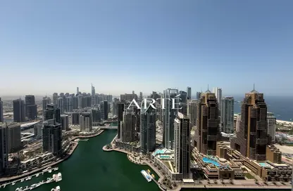 شقة - غرفة نوم - 2 حمامات للايجار في بوابة المارينا 2 - مارينا جيت - دبي مارينا - دبي