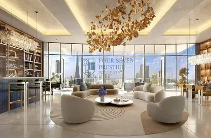 Living / Dining Room image for: Apartment - 4 Bedrooms - 5 Bathrooms for sale in Exquisite Living Residences - Burj Khalifa Area - Downtown Dubai - Dubai, Image 1