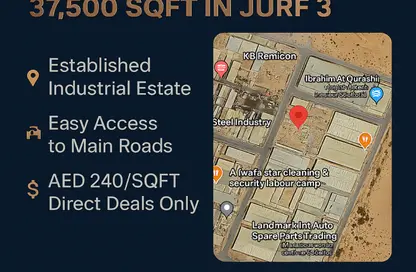 Land - Studio for sale in Al Jurf Industrial 3 - Al Jurf Industrial - Ajman