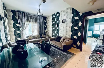 Apartment - 1 Bedroom - 2 Bathrooms for rent in Orient Tower 1 - Orient Towers - Al Bustan - Ajman