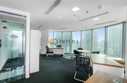 Office Space - Studio - 2 Bathrooms for rent in The Binary Tower - Business Bay - Dubai