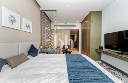 Apartment - Studio - 1 Bathroom for rent in Damac Maison Prive A - Damac Maison Prive - Business Bay - Dubai