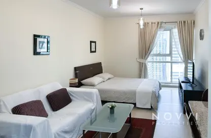 Apartment - Studio - 1 Bathroom for rent in Goldcrest Executive - JLT Cluster C - Jumeirah Lake Towers - Dubai