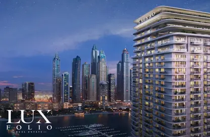 Outdoor Building image for: Apartment - 4 Bedrooms - 5 Bathrooms for sale in Beachgate by Address - EMAAR Beachfront - Dubai Harbour - Dubai, Image 1