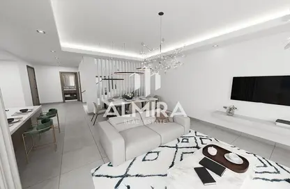 Living / Dining Room image for: Townhouse - 2 Bedrooms - 3 Bathrooms for sale in The Magnolias - Yas Acres - Yas Island - Abu Dhabi, Image 1