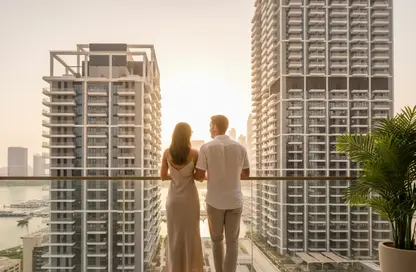 Apartment - 1 Bedroom - 1 Bathroom for rent in Grand Bleu Tower 2 - EMAAR Beachfront - Dubai Harbour - Dubai