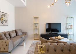 Living Room image for: Apartment - 3 bedrooms - 4 bathrooms for rent in Marina Wharf 2 - Marina Wharf - Dubai Marina - Dubai, Image 1