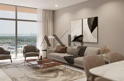 Living Room image for: Apartment - 2 Bedrooms - 2 Bathrooms for sale in 310 Riverside Crescent - Sobha Hartland II - Mohammed Bin Rashid City - Dubai, Image 1
