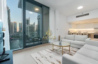 Living Room image for: Apartment - 2 Bedrooms - 3 Bathrooms for rent in LIV Residence - Dubai Marina - Dubai, Image 1