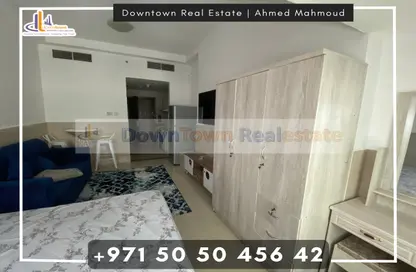 Room / Bedroom image for: Apartment - 1 Bathroom for sale in Tower B3 - Ajman Pearl Towers - Ajman Downtown - Ajman, Image 1